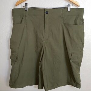 Orvis Ermine Cargo Tech Shorts Olive Green Men's Size 38 Hiking Stretch Outdoor